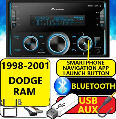 98 99 00 01 Dodge Ram 6.2  Pioneer Bluetooth Usb Aux Car Radio Stereo • $463.97