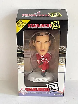 $11.99 • Buy Steve Yzerman Detroit Red Wings NHL Hockey 1998 Headliners Bobblehead W/COA NIB