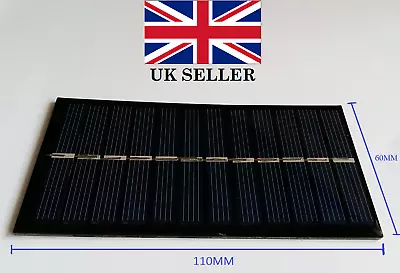 £3.95 • Buy 6V 1W Solar Power Panel For Any DIY Projects