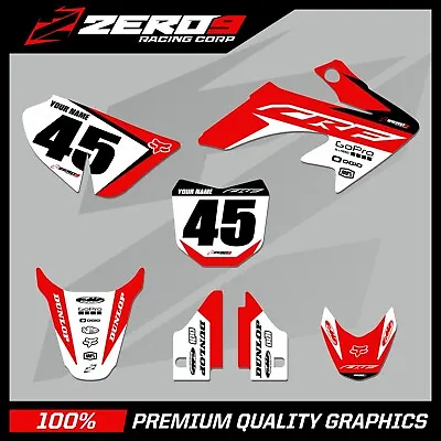 Honda Crf 50 Motocross Graphics Mx Graphics Decals Kit Ace Red/blk • $95.71