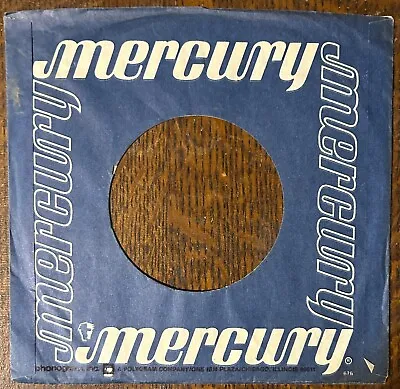 Mercury Records 45rpm Commercial/company Sleeves: Lot Of 4 • $5