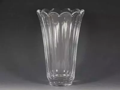 Val Lambert Crystal 8 1/8  Vase • $14.99