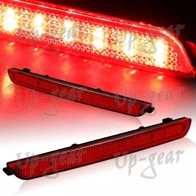 For 04-09 Mazda 3 Mazdaspeed 3 Red Lens LED Rear Bumper Reflector Brake Lights • $21