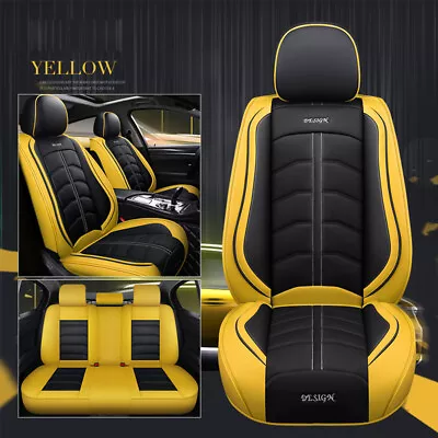 Black Yellow Seat Covers For Toyota Camry Toyota Corolla Toyota Hilux RAV4 Prado • $219.99