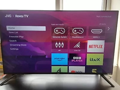 Jvc 40 Inch Smart Roku TV Perfect Condition Lt-40cr330 • £120