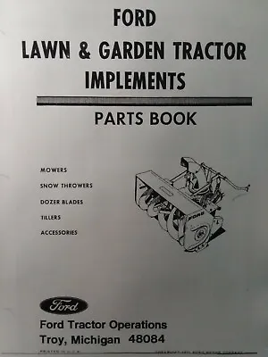 $226.87 • Buy Ford Lawn Garden Tractor Implements Parts Manual 80 100 120 140 LGT 125 145 165