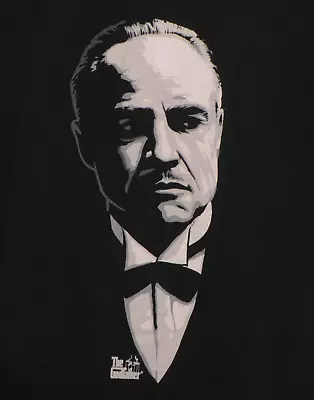 2016 The Godfather Don Corleone Graphic Men's Black Movie Shirt L MARLON BRANDO • $27.96