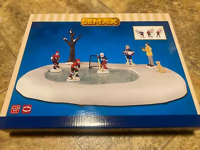 Lemax -Girls Play Hockey Too-animated Skating Pond -Holiday Village-NEW For 2023 • $39.75