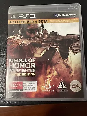 Medal Of Honor: Warfighter - Limited Edition -NO MANUEL PS3 TESTED & WORKING • $10.78