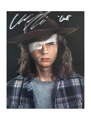 8x10  The Walking Dead Print With Character Name Signed By Chandler Riggs + COA • £50