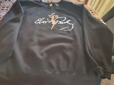 Elvis Presley GRACELAND Sweatshirt Xll Black TCB Signature 2018 • $21