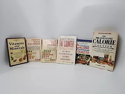 6 Piece Lot  -Vintage Calorie/Fat Counter Mini Book - Windmill Guide To Vitamins • $24.99