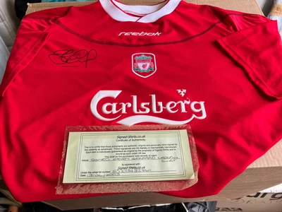 £149.99 • Buy Steven Gerrard Authentic Signed Liverpool Shirt 2003