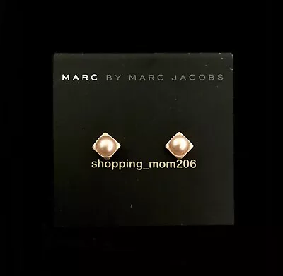 Marc By Marc Jacobs Matte Gold Tone W/Pearl Stud Earrings • $29.99