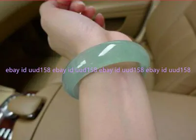 Genuine Natural Green Jadeite Jade Gemstone Bangle Bracelet 56-66mm Jewelry AAA • $8.88