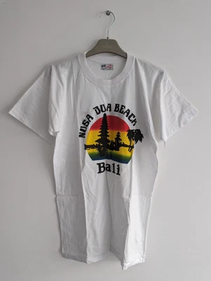 £24.99 • Buy NOS Vintage 80s 90s Bali Nusa Dua Beach T Shirt Unisex Adult XL Sunset Tourist
