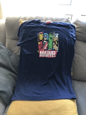 £1.50 • Buy Marvel T Shirt Teen 14-15 Yrs Unisex Navy Blue Good Cond