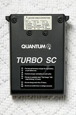 Quantum Battery Turbo SC With Charger And Speedlight Canon Cables • $77.99