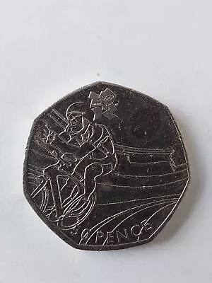 Cycling 50p- Collectible -circulated2011 Issue -London Olympic 2012 • £12