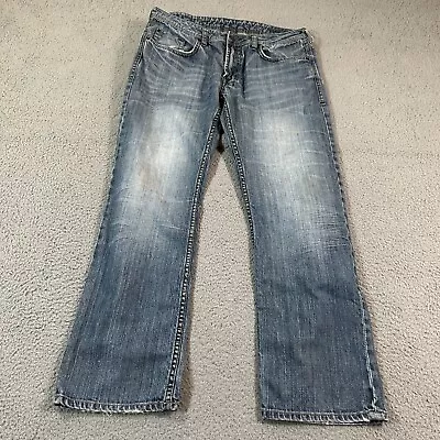 Buffalo David Bitton BDB Authentic Jeans Men's Blue Driven Bootcut Jeans Size 36 • $19.88