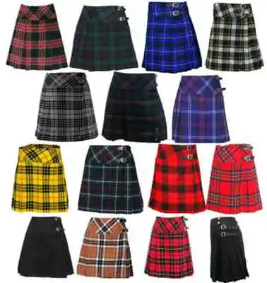 Scottish Tartan Mini Skirt - Custom Size - 60 Tartan Colors For Women's • $30