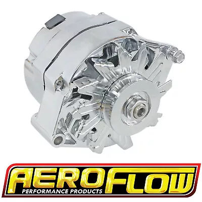 Holden HQ HJ HX HZ WB 253 308 V8 Aeroflow Chrome Alternator 100 Amp Internal Reg • $189