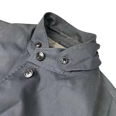 Armani Exchange Men's Waxed Cotton Military Blazer Field Jacket Gray • Medium • $40