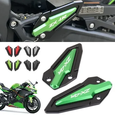 Motorcycle Footrest Heel Guards Foot Peg Plate For KAWASAKI ZX-4R ZX-4RR Green • $30.60