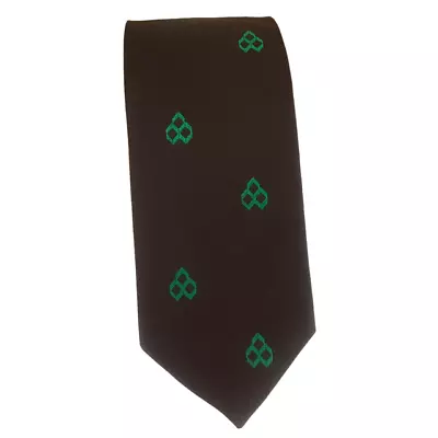 Vintage Diamond Shamrock Oil Gas Company Men's Neck Tie Brown Green 58  L 3  W • $36.99