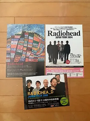 $9.99 • Buy RADIOHEAD LIVE Japan 2004 2008 Concert Gig RARE KID A Pablo Honey AMNESIAC Bends