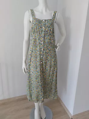 New La Redoute Ladies Elegant Summer Holiday Casual Floral Long Midi Dress XXL • $25