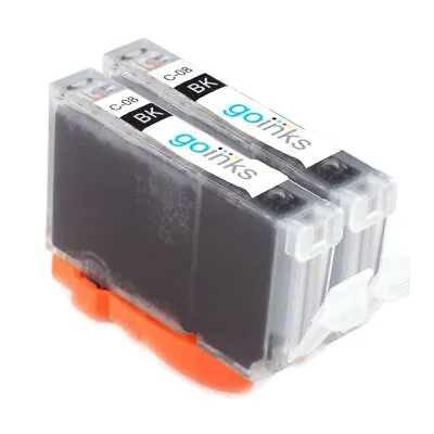 2 Black (CLI) Ink Cartridges For Canon PIXMA IP4200 IP5200R MP500 MP610 MP830 • £6.65