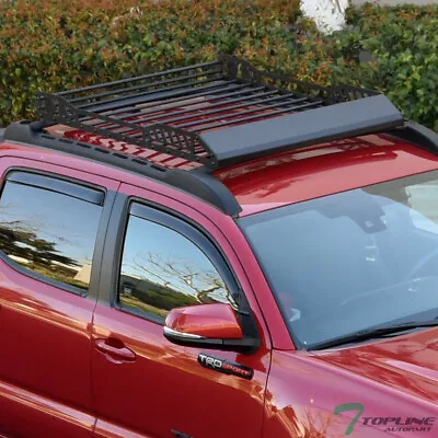 TLAPS For GMC 4 Extendable Roof Rack Cargo Basket Storage Carrier W/Fairing Blk • $269