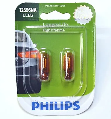 Philips LongerLife 12396NA 5W Two Bulbs Front Side Marker Light Replace Lamp OE • $10.35