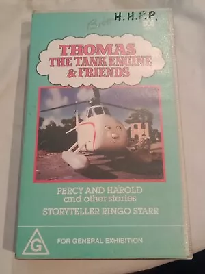 THOMAS The Tank Engine & Friends - Percy And Harold (VHS 1991) Tape Ringo Star • $10