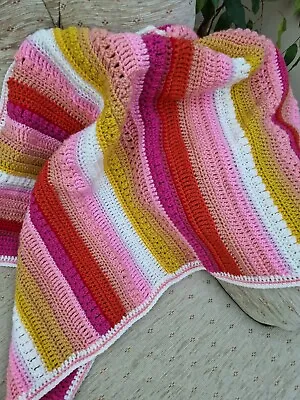 Handmade Crochet Blanket • £15