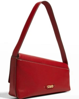 $188.96 • Buy Staud Acute Shoulder Bag Scarlett Red Brand New 