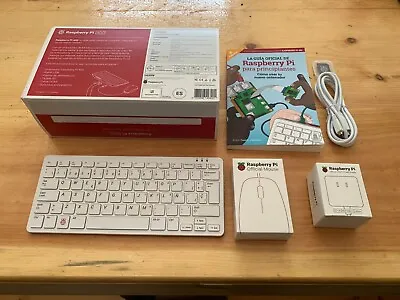 Raspberry Pi 400 4GB RAM 16GB SD Card Mouse US Power Supply Spanish Guide • $75