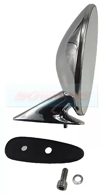 Chrome Stainless Steel Ital Italian Style Wing Door Mirror Classic Vintage Car • $37.50