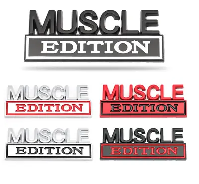 2X Muscle EDITION Emblem Badge Decal Car Truck Tailgate Namelate SUV ATV Boat • $13.95