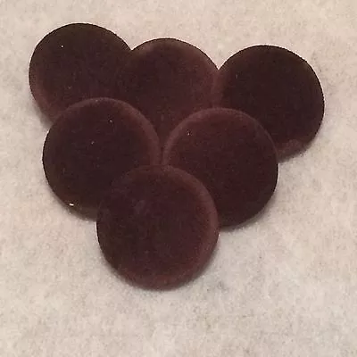 Brown Velvet Buttons 10mm 16mm 18mm 20mm 23mm 25mm 31mm 37mm Small & Large • £3.75