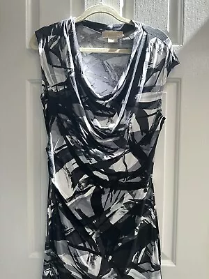 Michael Kors Black/ Grey/ Wht Dress M Worn Once Excellent Condition • $14.99