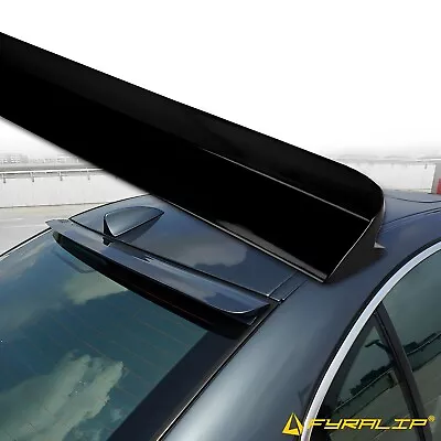 Fyralip Painted Gloss Black(Custom Avl) Roof Spoiler F For SAAB 9-3 Sedan 03-07 • $90.19