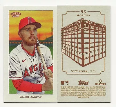 2023 Topps T-206 Low Series JARED WALSH ~ 95 Morton Brick Back ~ Angels PR/25 • $7.99