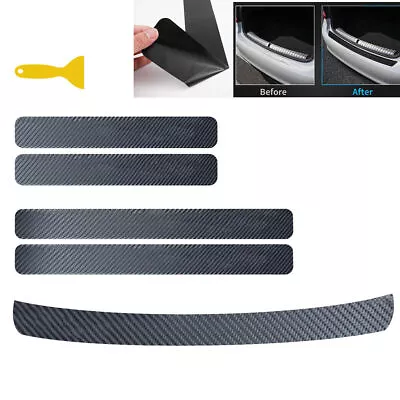 5PCS Protector Sill Scuff Guard Car Auto Trunk Door Plate Anti-Scratch Sticker  • $13.55