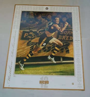 Matthew Richardson Richmond Jamie Cooper Signed Print Cotchin Martin Riewoldt • $299