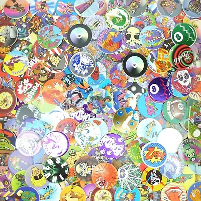 Lot Of 100 Pogs / Milk Caps + Slammer Unsorted! Retro Game Nostalgia!  • $22