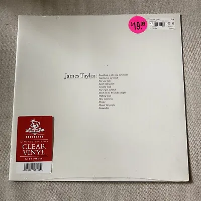 James Taylor Greatest Hits Lp New Clear Colored Lp  Newbury Comics Only 1500 Lp • $49
