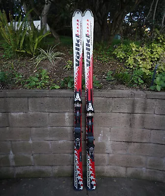 Volkl SuperSport Skis 175cm Marker TM12 Bindings Downhill Snow Stars Nice Design • $125