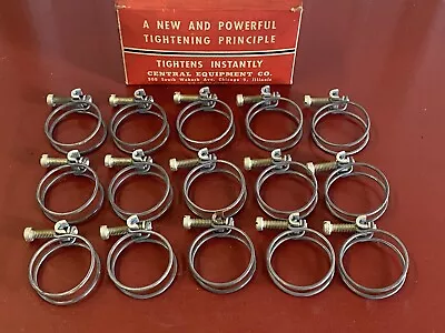 Vintage Double Wire Band Hose Clamp (15) Fits 1 1/4  Hose Collectible Box • $59.99